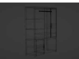 Modern Shelf-closet Modelo 3D
