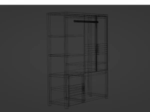 Modern Shelf-closet 3D Model