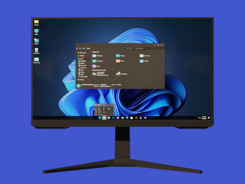 Gaming Monitor- Low Poly 3D Model