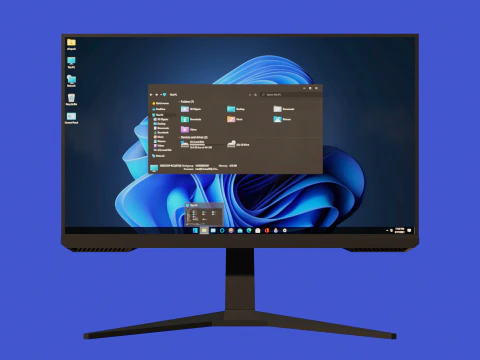 Gaming Monitor- Low Poly 3D Model