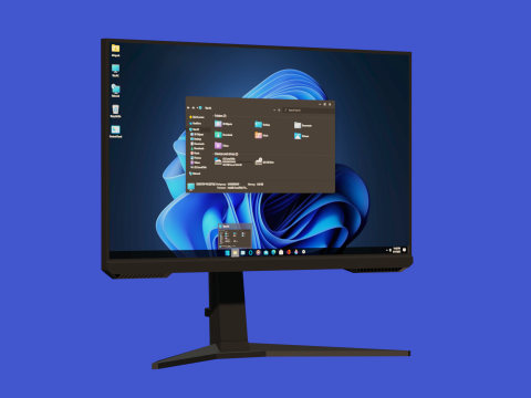Gaming Monitor- Low Poly 3D Model