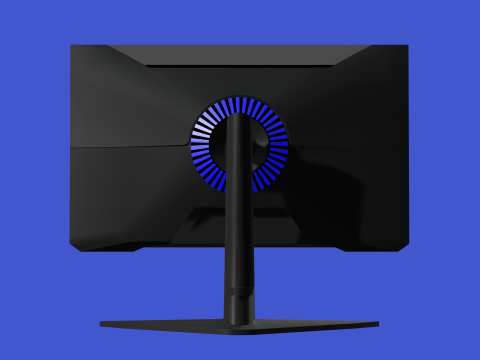 Gaming Monitor- Low Poly 3D Model