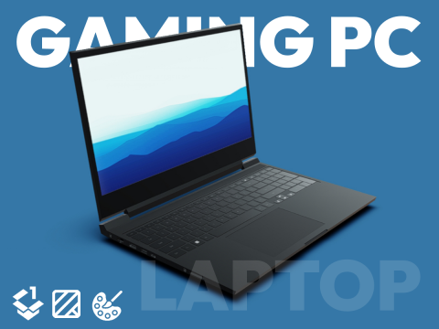 Gaming Laptop Model 3D