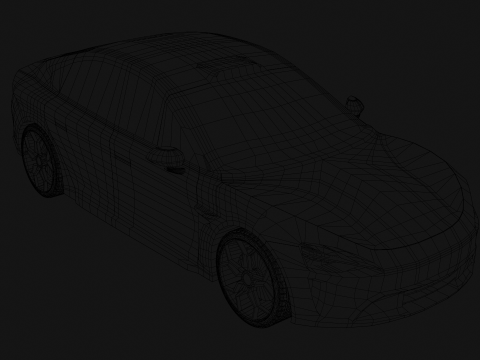 Electric Sedan Modelo 3D