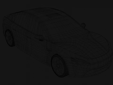 Electric Sedan 3D Model