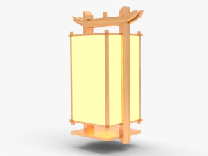 Japanese Lamps Pack 3D Model