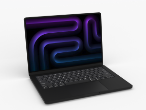 M3 MacBook Pro 3D मॉडल
