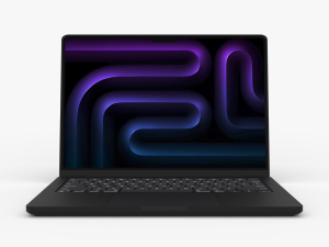 M3 MacBook Pro 3D मॉडल