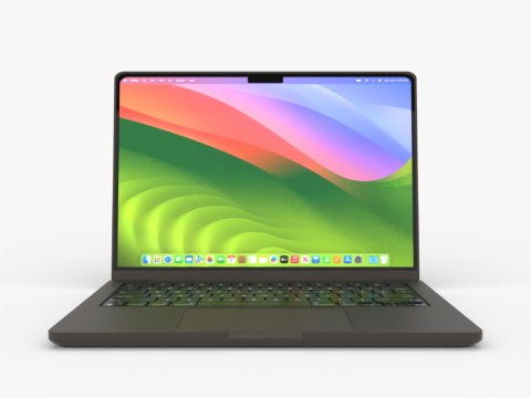 M3 MacBook Pro 3D मॉडल