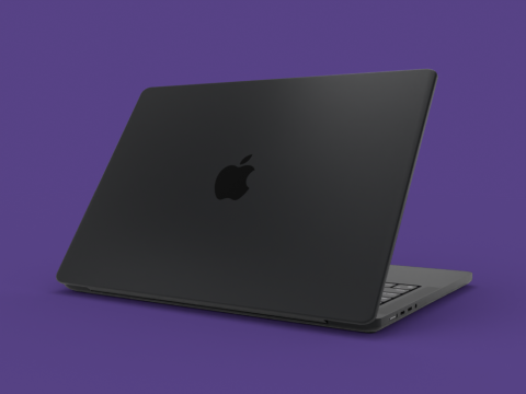 M3 MacBook Pro 3D मॉडल