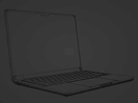 M3 MacBook Pro 3D मॉडल
