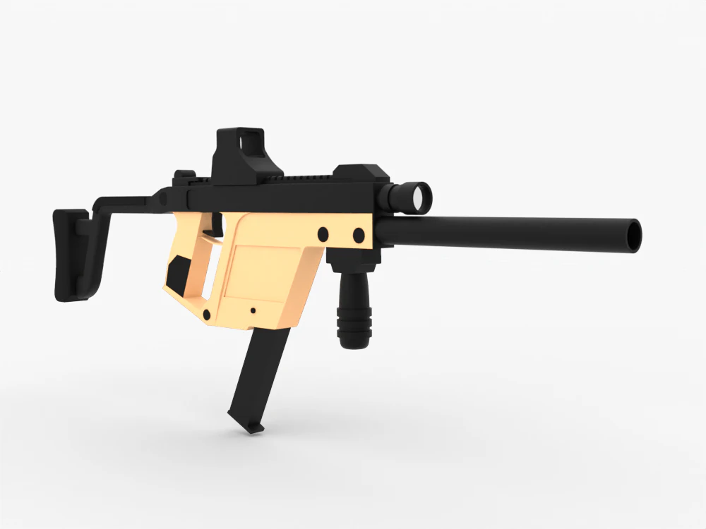 Kriss Vector Rifle 3D Model .c4d .max .obj .3ds .fbx .stl .blend