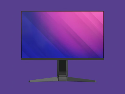 Gaming Monitor - Low Poly 3D Model