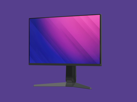 Gaming Monitor - Low Poly 3Dモデル