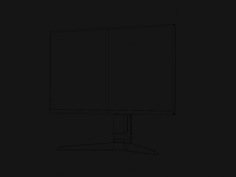 Gaming Monitor - Low Poly 3Dモデル