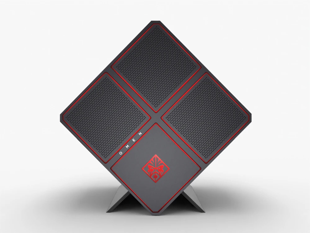 Omen X Gaming PC 3D Model .c4d .max .obj .3ds .fbx .stl .blend 