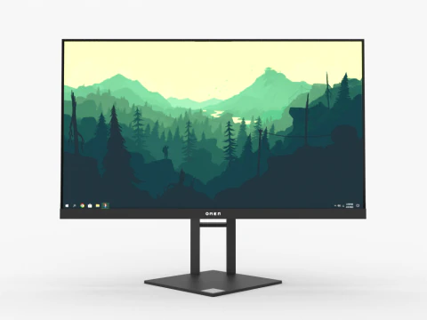 एचपी ओमेन 27आई गेमिंग मॉनिटर 3D मॉडल
