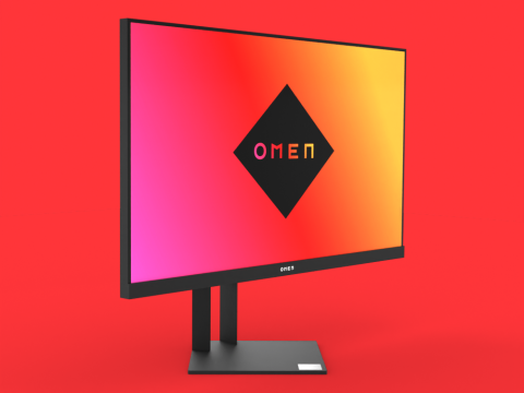 HP Omen 27i gaming monitor 3D Model
