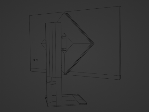 HP Omen 27i gaming monitor 3D Model