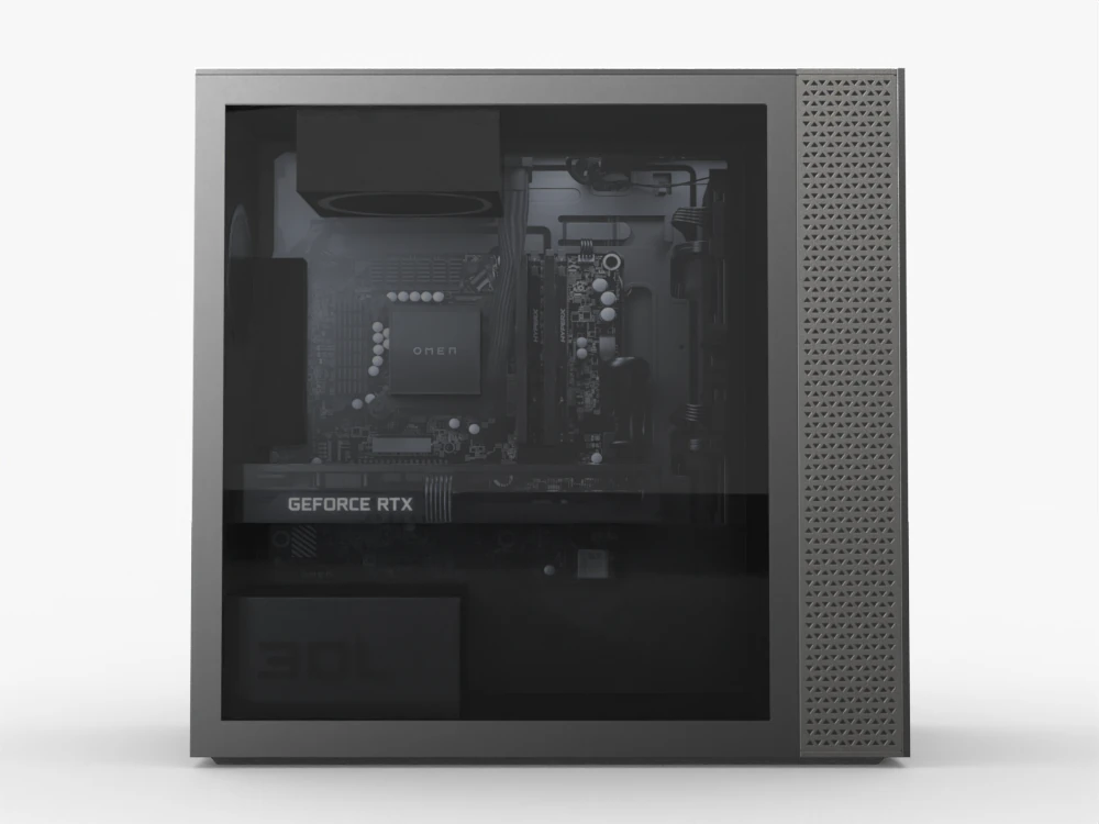 Omen 30L Gaming pc 3D Model .c4d .max .obj .3ds .fbx .stl .blend