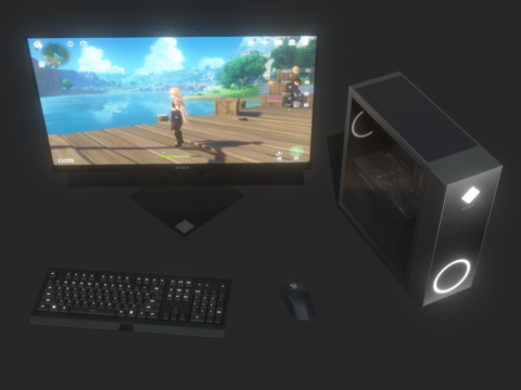 Omen Gaming pack 3D 模型