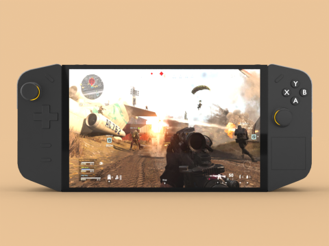 Handheld Gaming PC Model 3D
