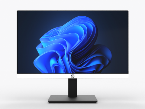 HP Computer Monitor 3D Model