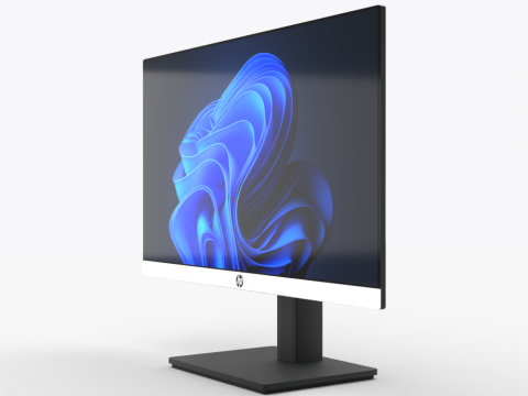 HP Computer Monitor 3D Model
