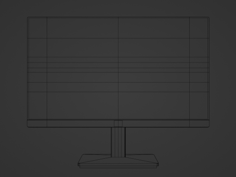 HP Computer Monitor 3D Model