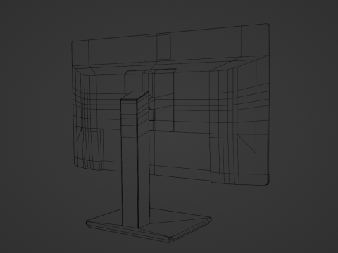 HP Computer Monitor 3D Model