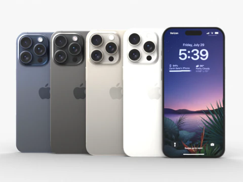iPhone 15 Pro M&aacute;ximo Modelo 3D