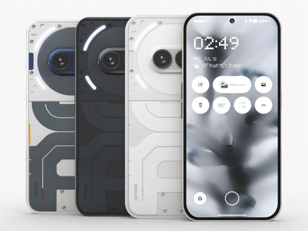 Nothing Phone 2a 3D Model .c4d .max .obj .3ds .fbx .stl .blend 
