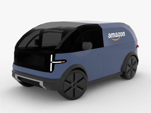 Canoo LDV Delivery Vehicle 3D Model