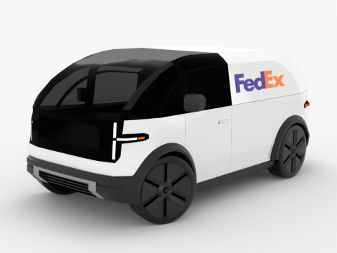 Canoo LDV Delivery Vehicle 3D Model