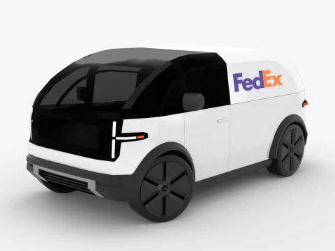 Canoo LDV Delivery Vehicle 3D Model