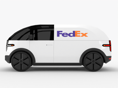 Canoo LDV Delivery Vehicle 3D Model