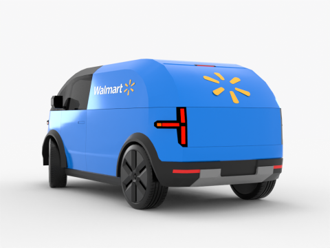 Canoo LDV Delivery Vehicle 3D Model
