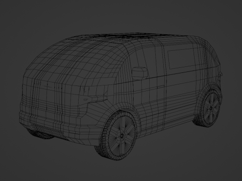 Canoo LDV Delivery Vehicle 3D Model