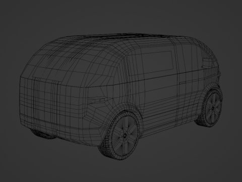 Canoo LDV Delivery Vehicle 3D Model