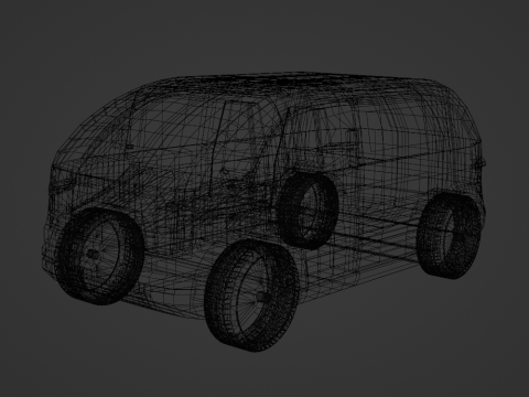 Canoo LDV Delivery Vehicle 3D Model