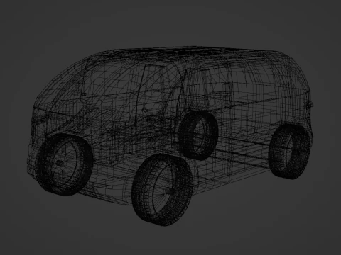 Canoo LDV Delivery Vehicle 3D Model