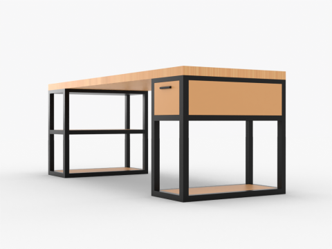 Modern Desktop 3D Model