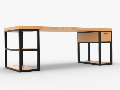 Modern Desktop 3D Model