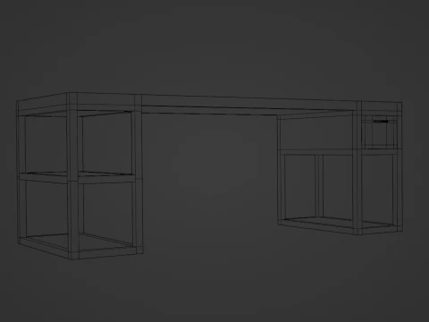 Modern Desktop 3D Model