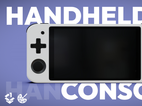 Handheld Console - Low Poly Modelo 3D