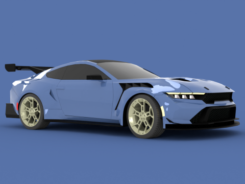 Mustang GTD 3D Model
