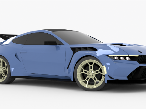 Mustang GTD 3D 모델