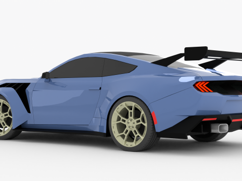 Mustang GTD 3D 모델