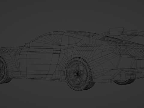Mustang GTD 3D 모델