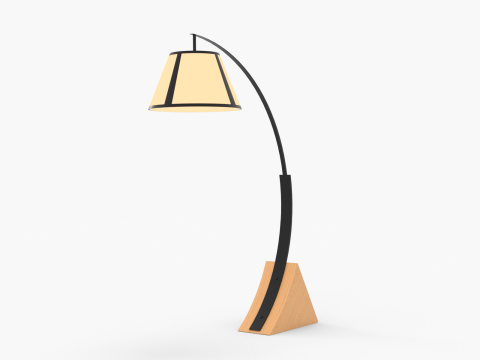 Floor Lamp Minimalist 3D Model